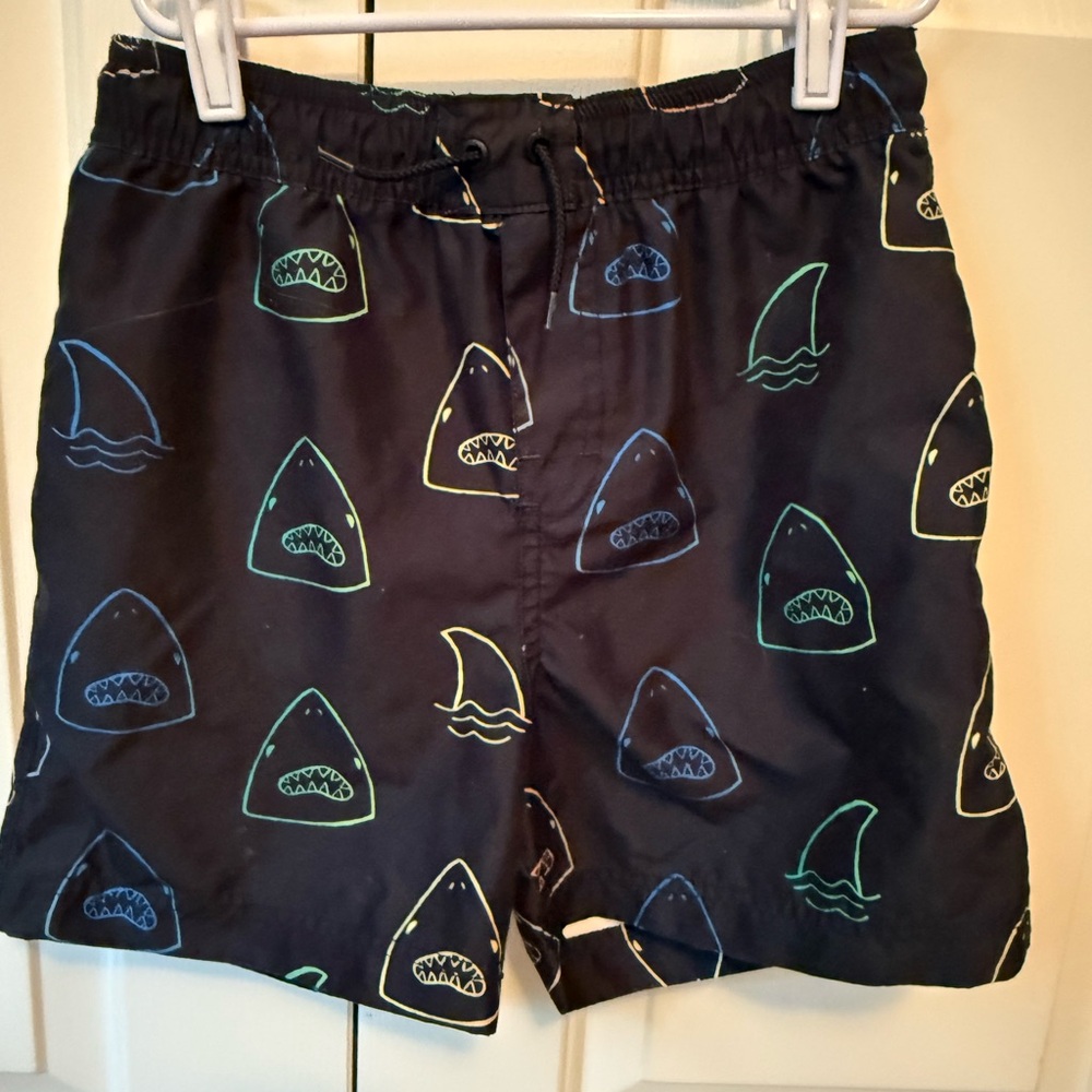 Tea Collection Shark Print Swim Shorts